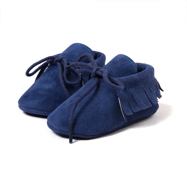 2016 new Spring/Autumn brand Romirus lace-up Pu leather Baby Moccasins shoes infant suede boots first walkers Newborn baby shoes