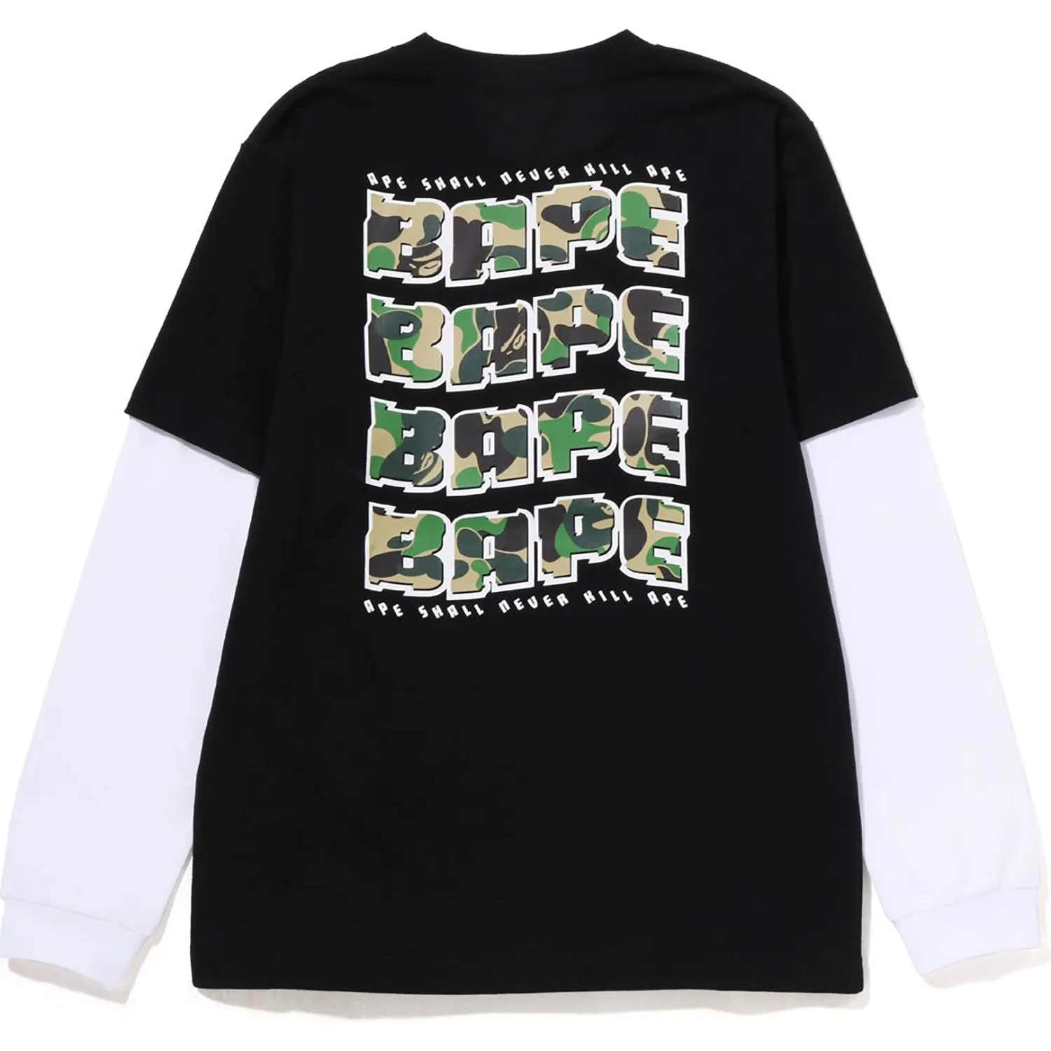 ABC CAMO BAPE LAYERED L/S TEE KIDS