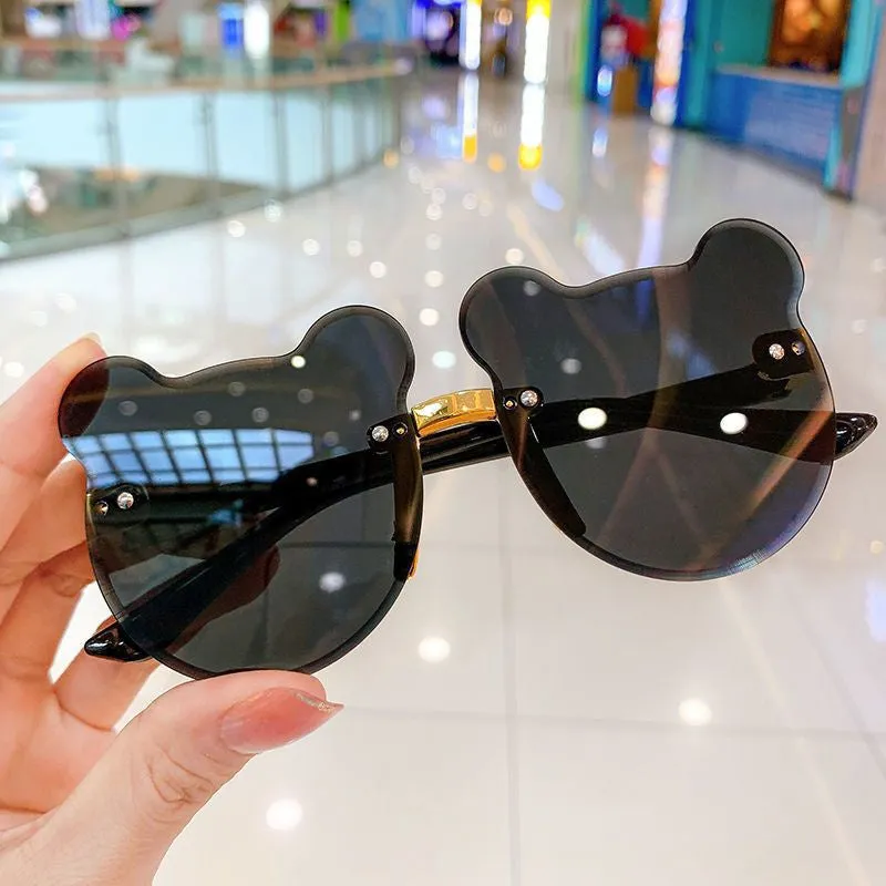 Adorable Bearshaped Sunglasses for Kids with UV Protection