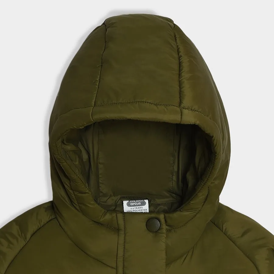 Adventure Woven Solid Olive Jacket