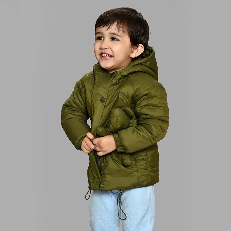 Adventure Woven Solid Olive Jacket