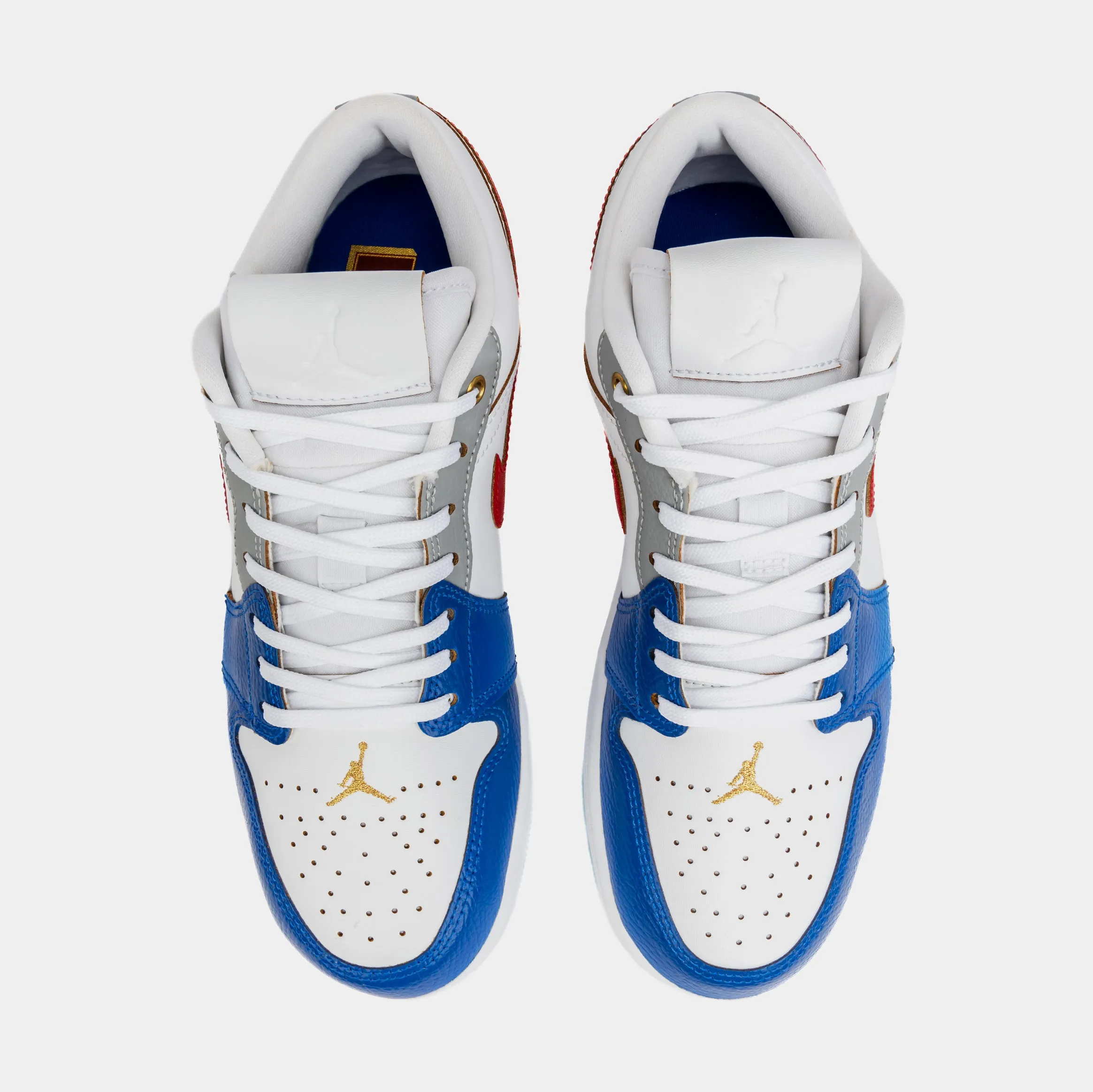 Air Jordan 1 Retro Low SE Mens Lifestyle Shoes (White/Game Royal/University)