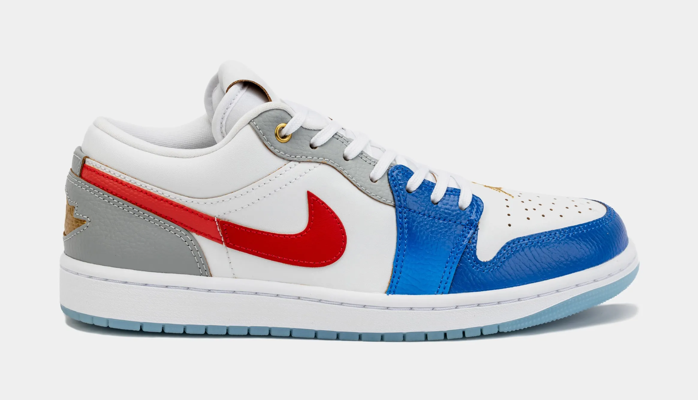 Air Jordan 1 Retro Low SE Mens Lifestyle Shoes (White/Game Royal/University)