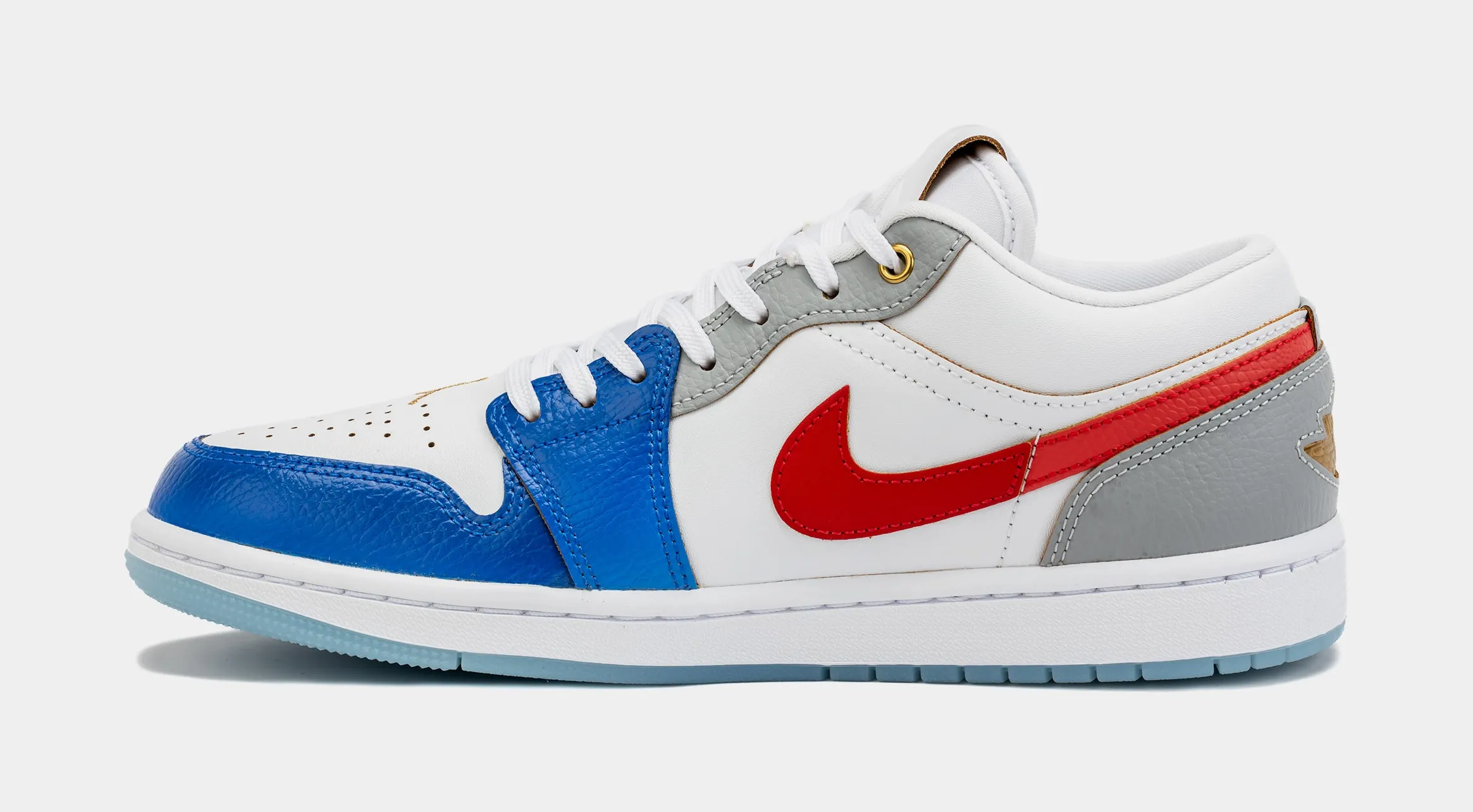 Air Jordan 1 Retro Low SE Mens Lifestyle Shoes (White/Game Royal/University)