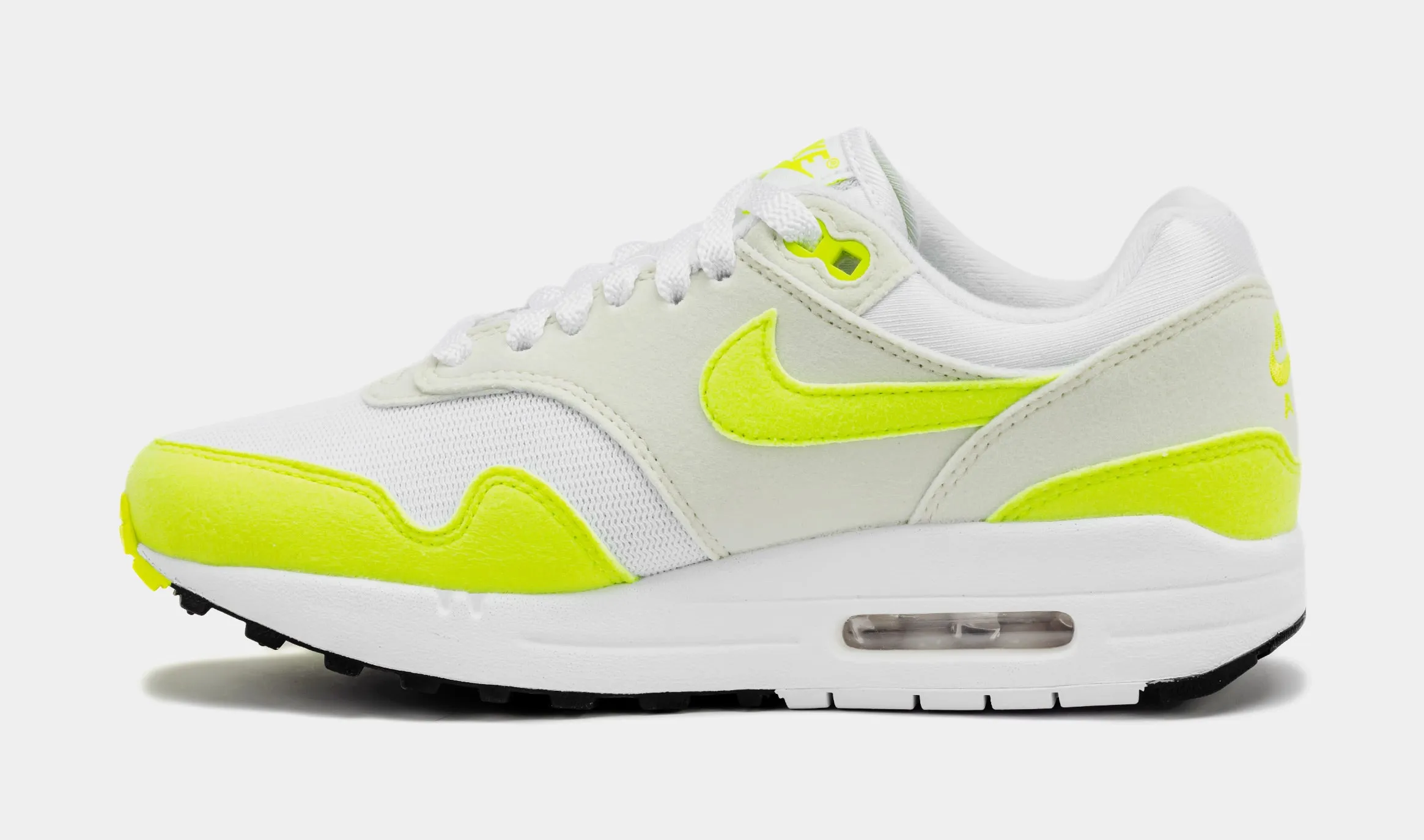 Air Max 1 Volt Suede Womens Running Shoes (Volt/White)