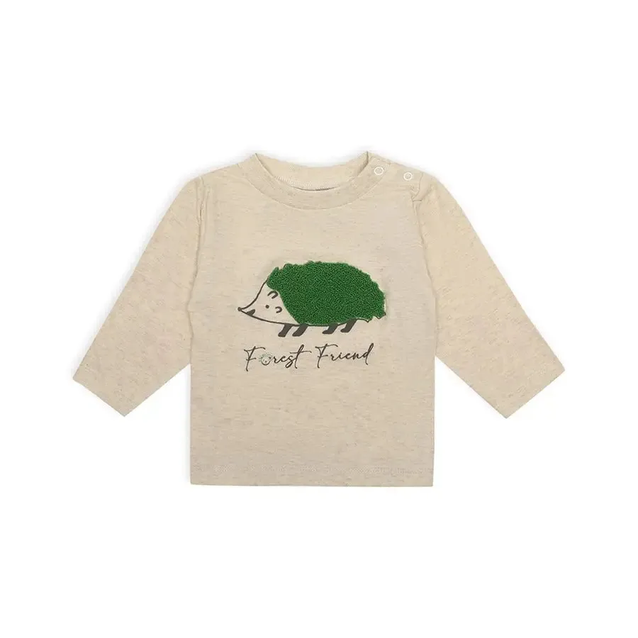 Baby Boy Forest Print Full Sleeve T-Shirt