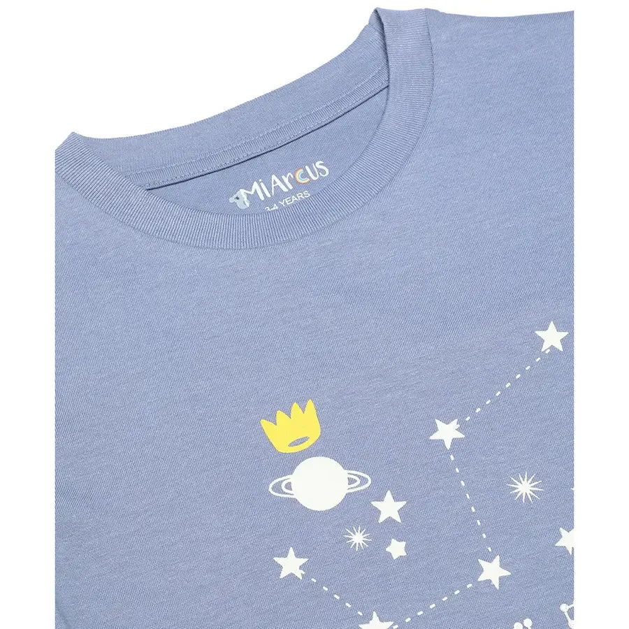 Baby Boy Glow In The Dark Galaxy Print T-shirt