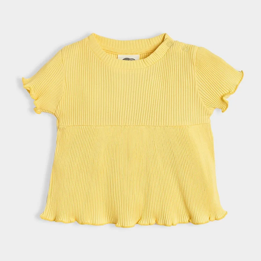 Bloom Top & Shorts Yellow Slumber Set