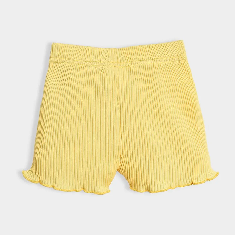 Bloom Top & Shorts Yellow Slumber Set