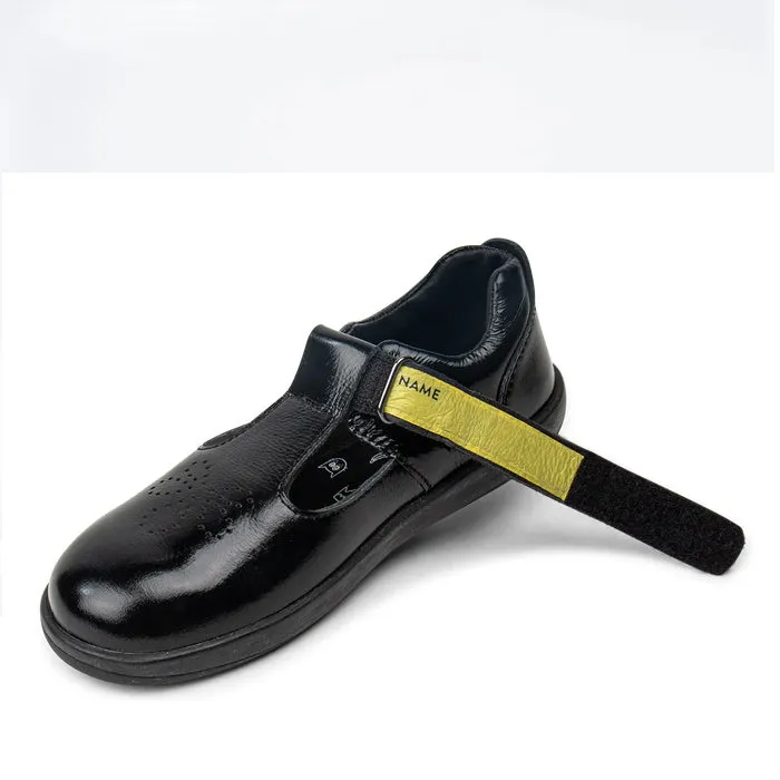 Bobux Kid  Black School Patent Leather Shoe Brave T-Bar