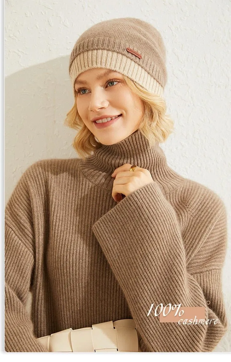 Cashmere Winter Knitted Hats