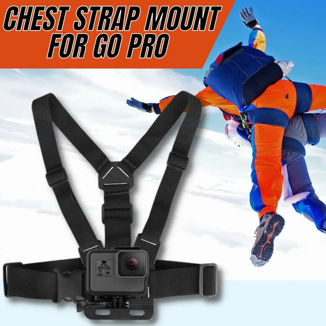 Chest Harness Body Strap Mount Accessories Adjustable For IPhone GoPro Android