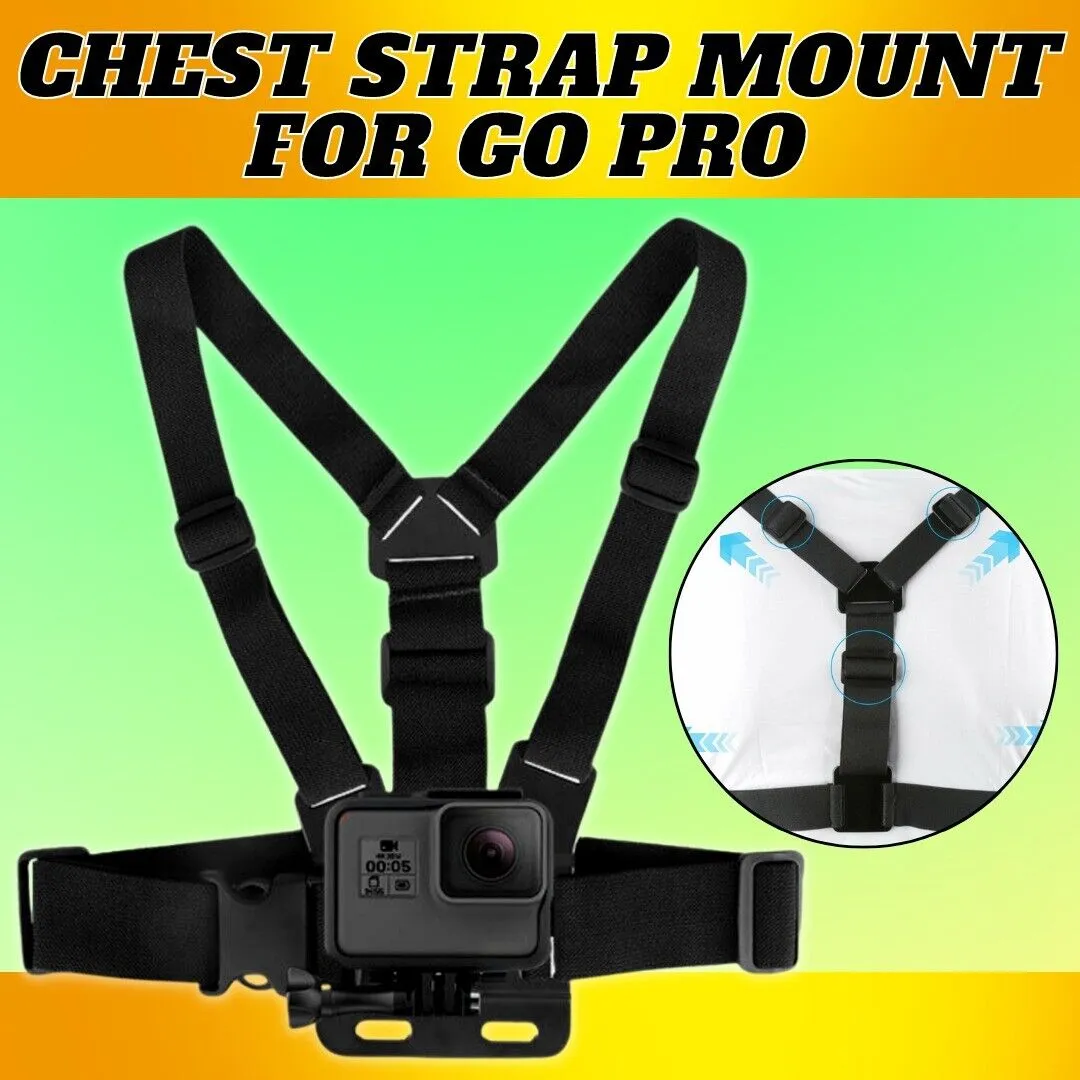 Chest Harness Body Strap Mount Accessories Adjustable For IPhone GoPro Android