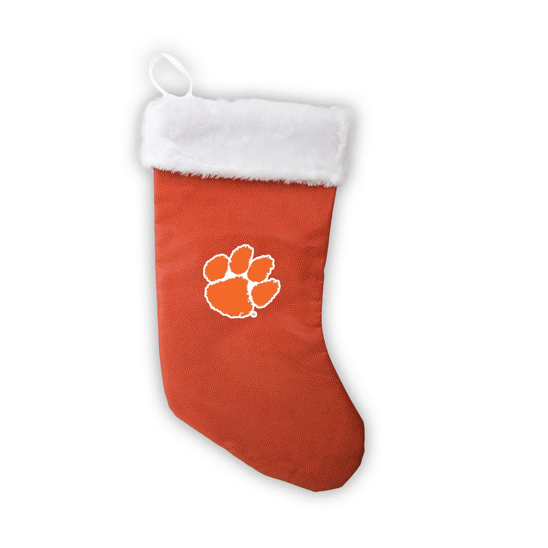 Clemson Tigers 18" Basketball Christmas Stocking