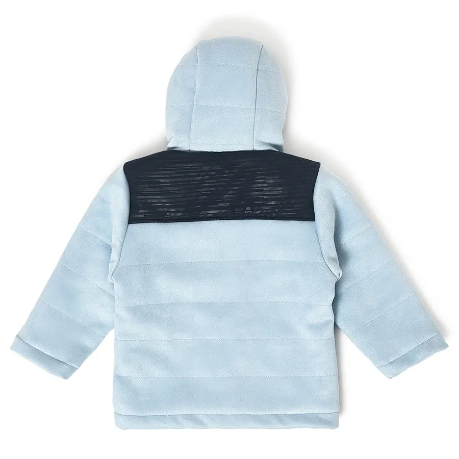 Farm Friends Hooded Sky Blue Jacket for Kids