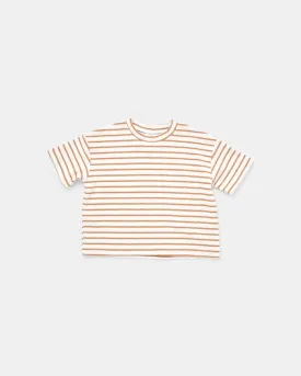 Felix Tee - Tan Stripe