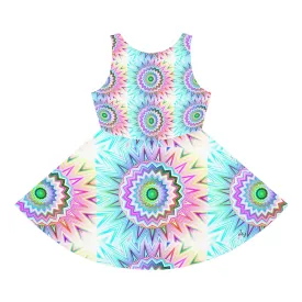 Girls' Sleeveless Sundress (AOP) SUNBURST DELIGHT