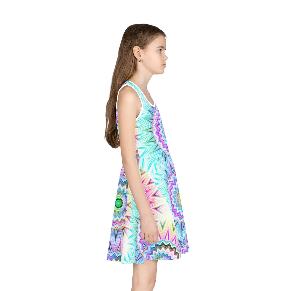 Girls' Sleeveless Sundress (AOP) SUNBURST DELIGHT