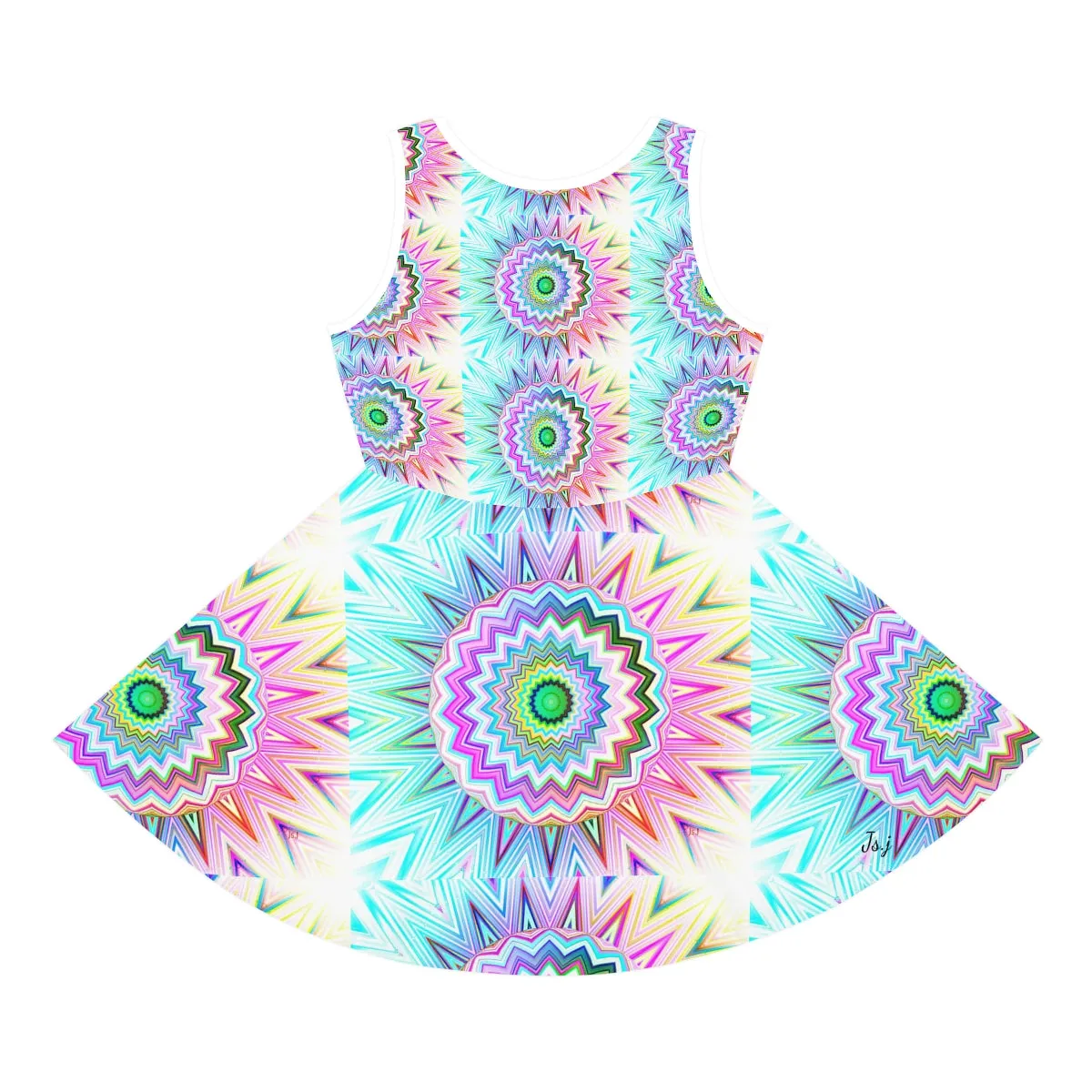 Girls' Sleeveless Sundress (AOP) SUNBURST DELIGHT