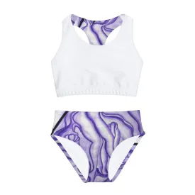 Girls Two Piece Swimsuit (AOP)