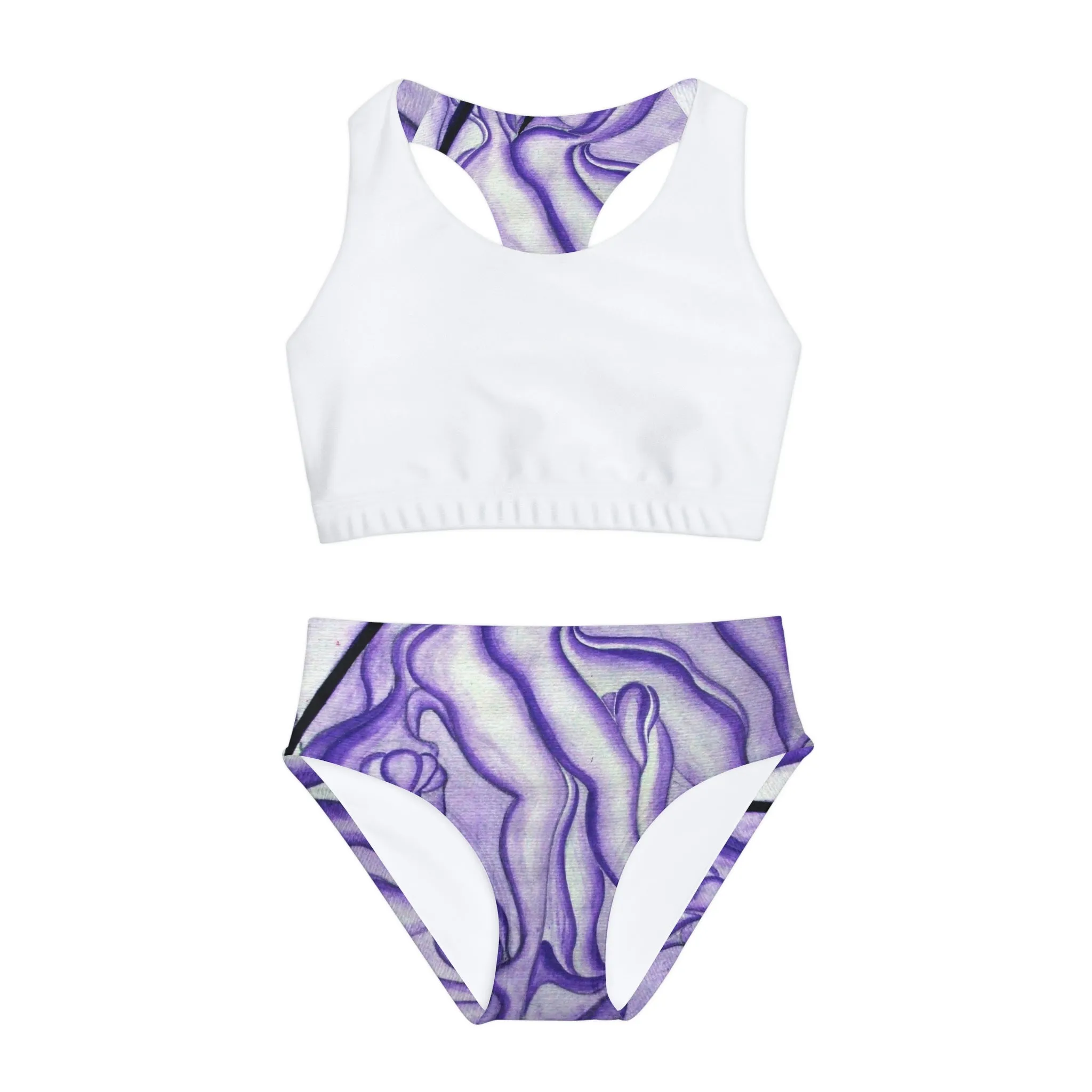 Girls Two Piece Swimsuit (AOP)