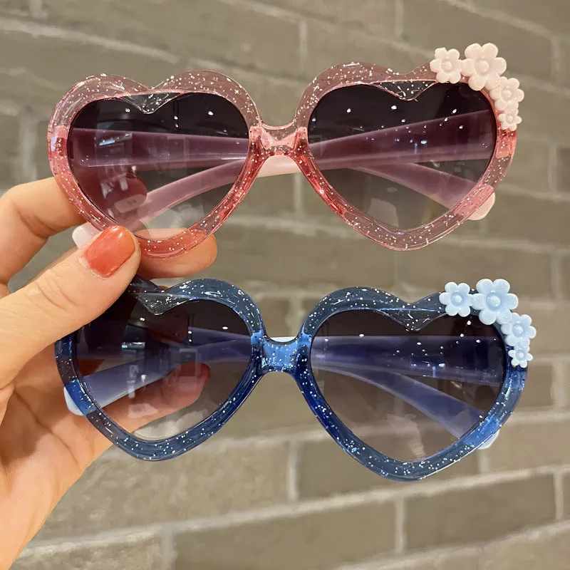 Heart Frame UV Sunglasses  Cute Protective Perfect for Kids