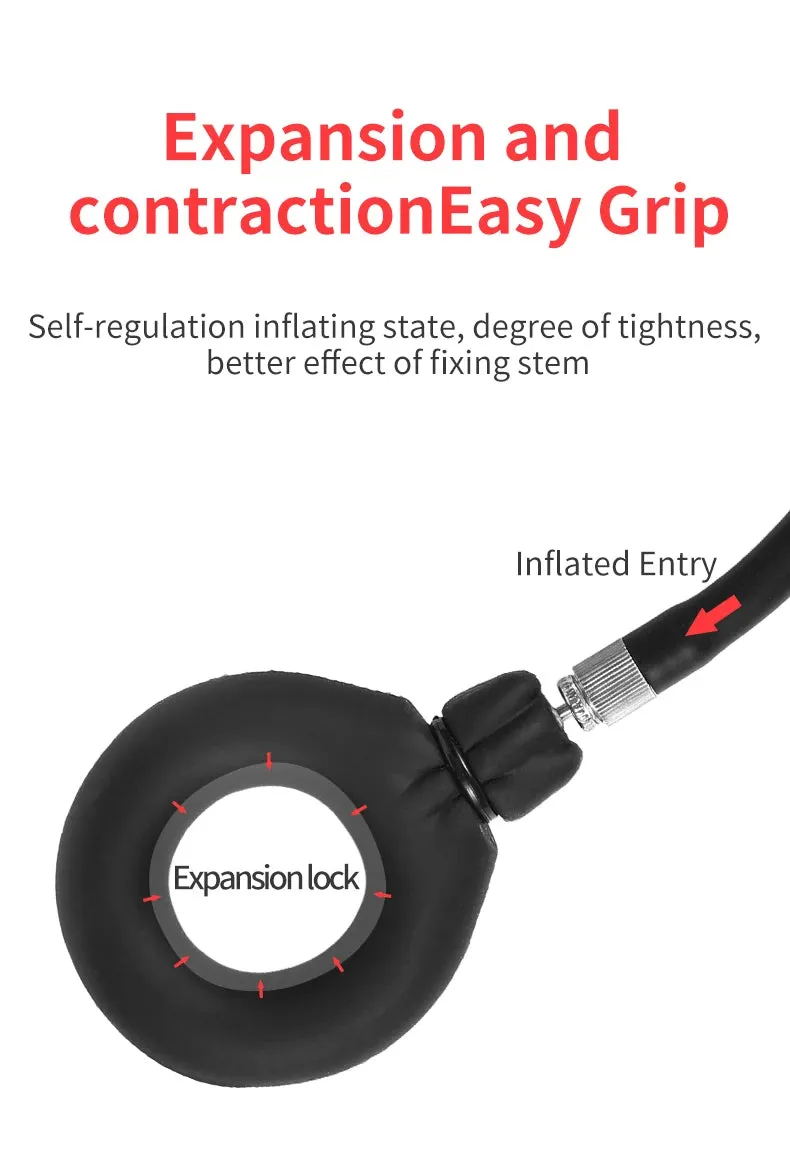 Inflatable Cock Ring Penis Pump - Delay Ejaculation Penis Enlarger Male Sex Toy