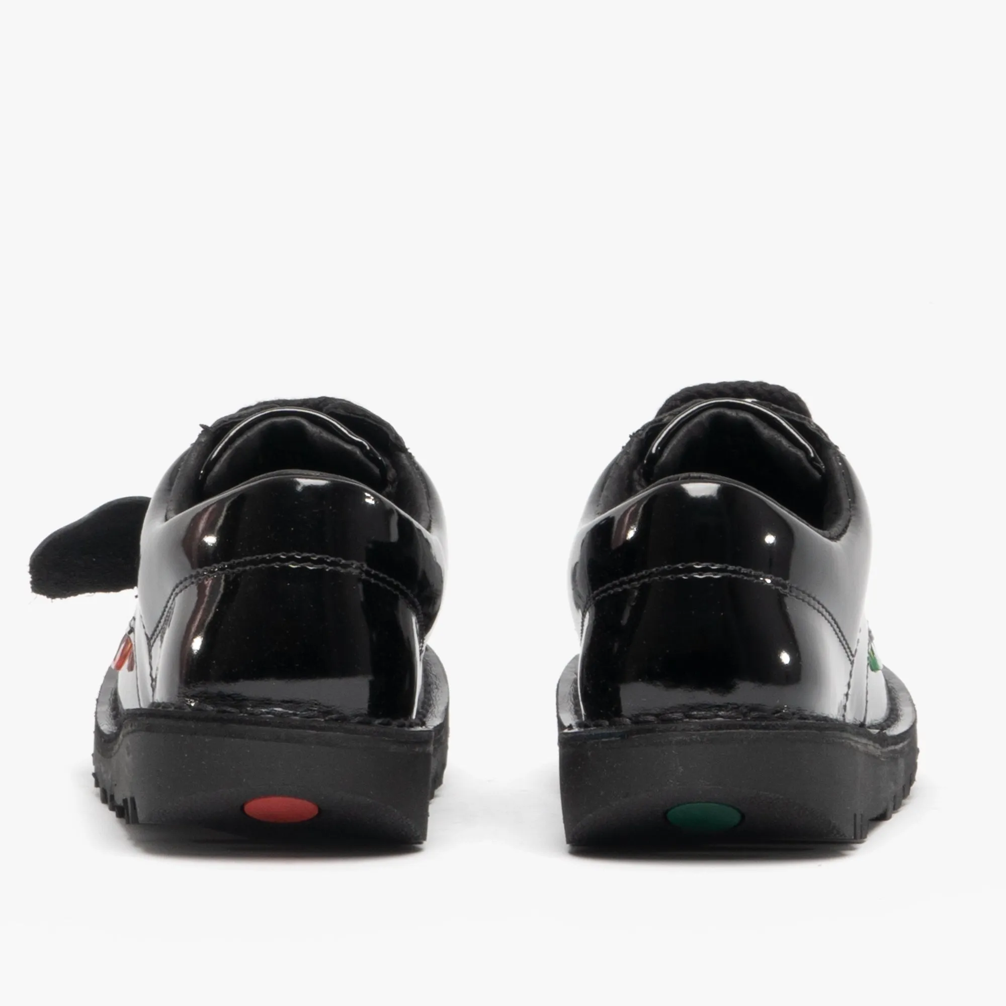 KICK LO Kids Patent Leather Shoes Black