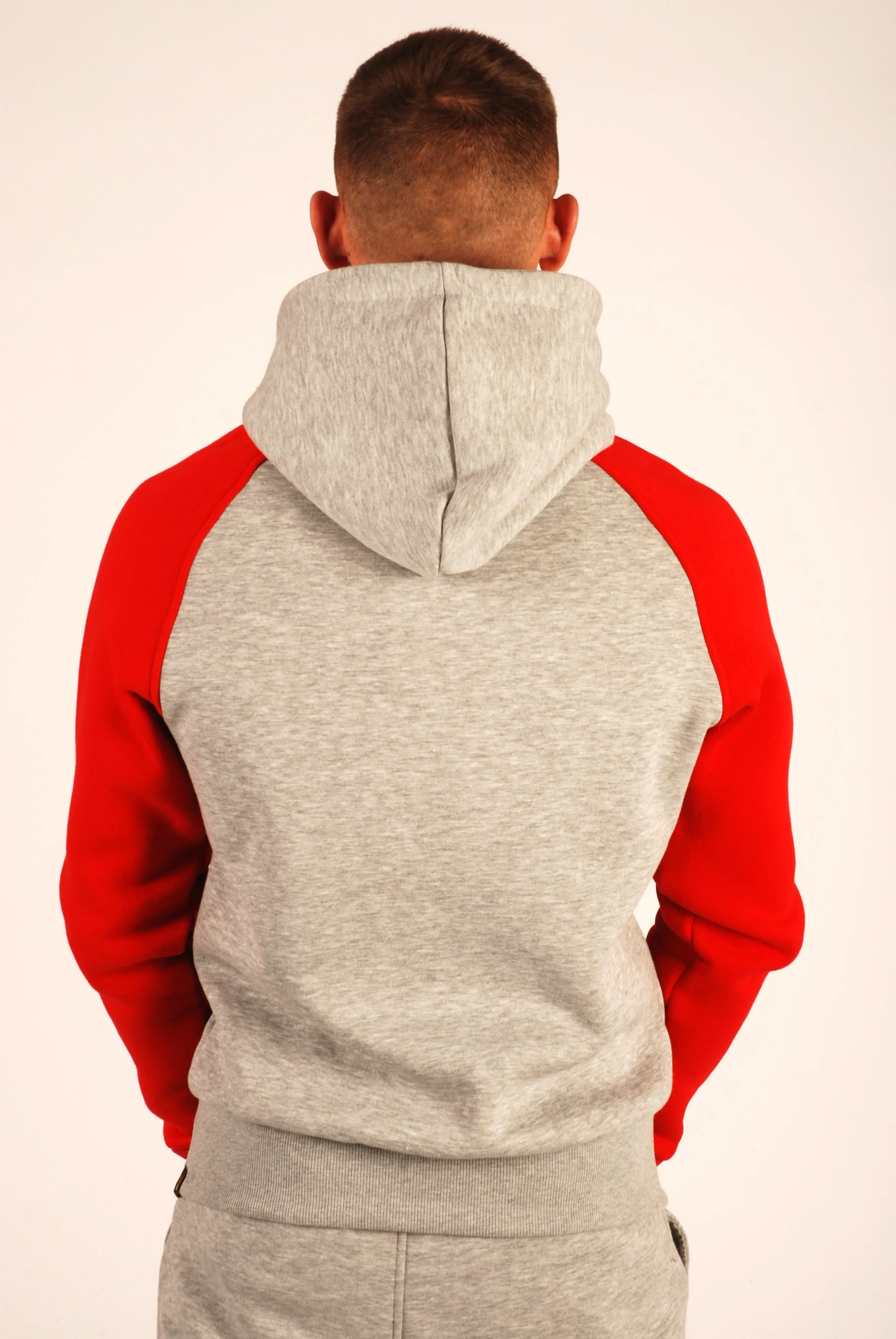 KRONK Detroit Zip Hoodie Regular Fit Sports Grey