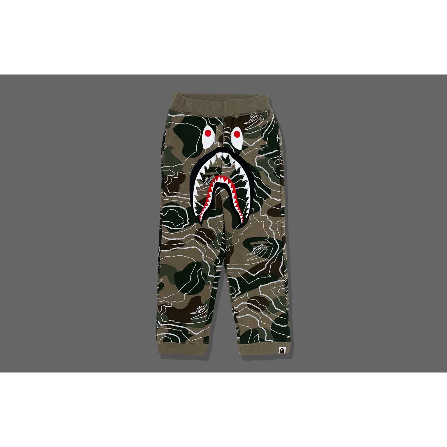 LAYERED CAMO SHARK SWEAT PANTS KIDS