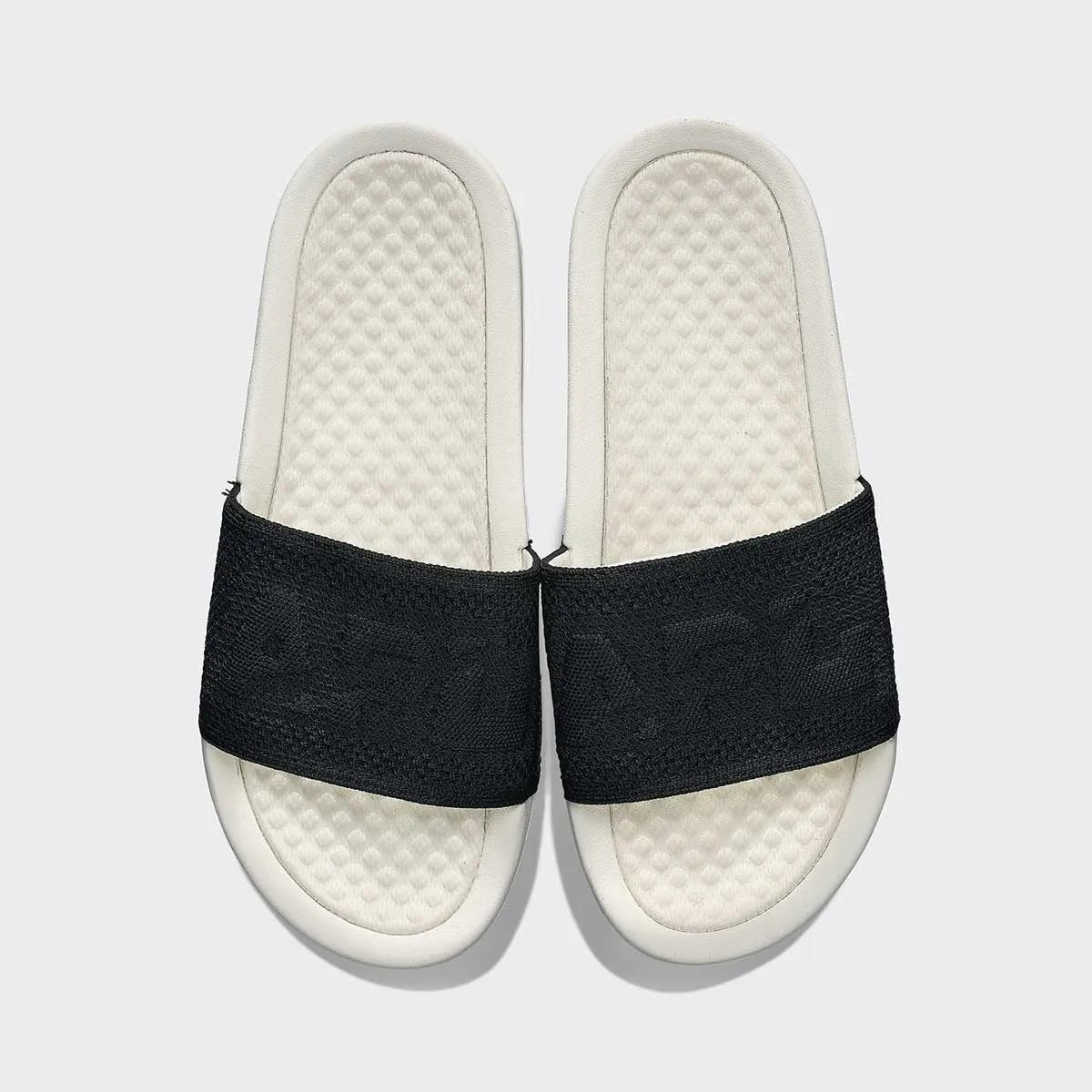 Men's Big Logo TechLoom Slide Ivory / Black