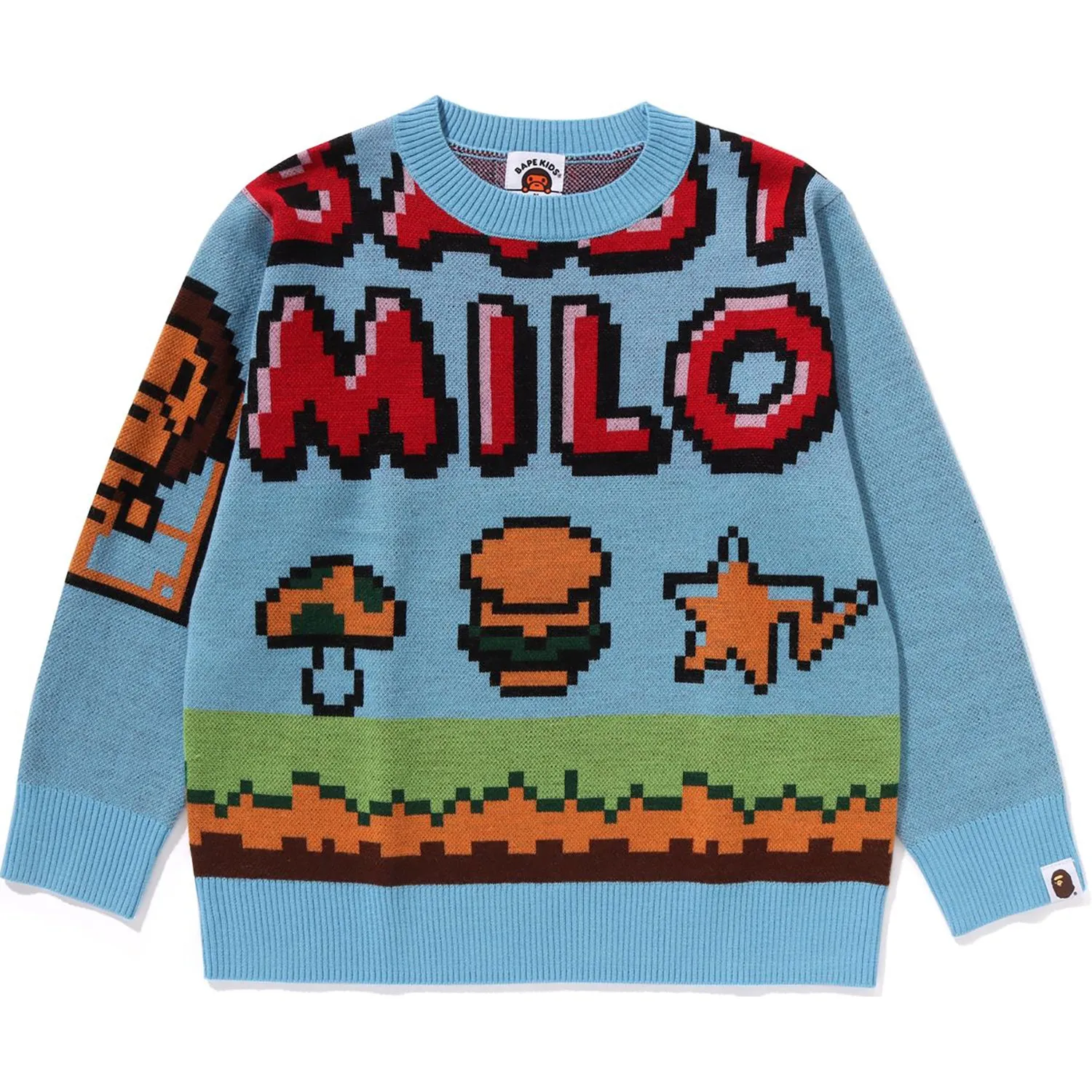 MILO GAME MOTIF WOOL MIX SWEATER KIDS