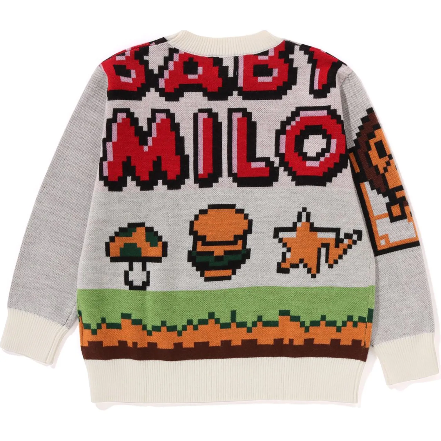 MILO GAME MOTIF WOOL MIX SWEATER KIDS