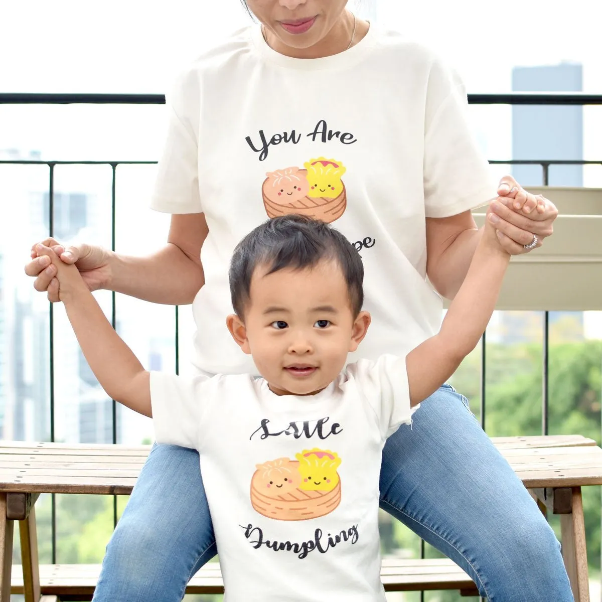 Mommy & Me Set Organic Cotton T-Shirts - Dim Sum