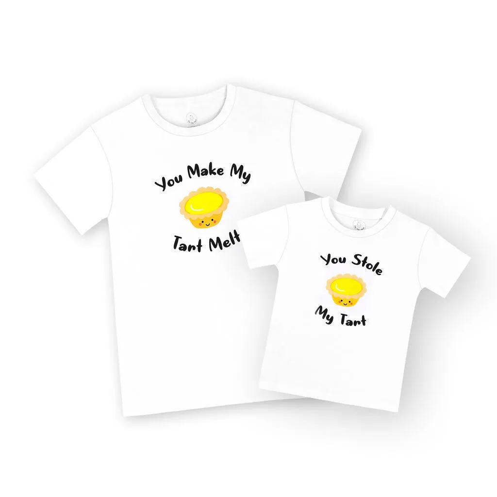 Mommy & Me Set Organic Cotton T-Shirts - Egg Tart