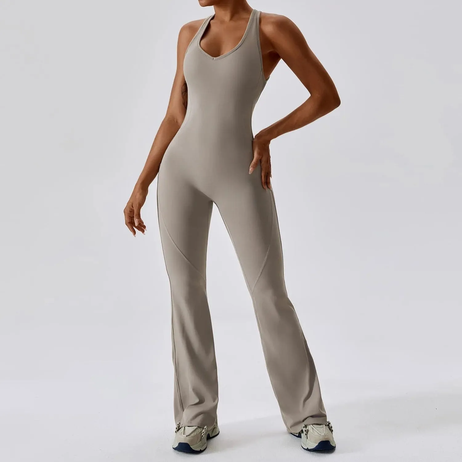 Naked Feeling Yoga Jumpsuit for Women - Anti-Shrink, Breathable, Quick Dry