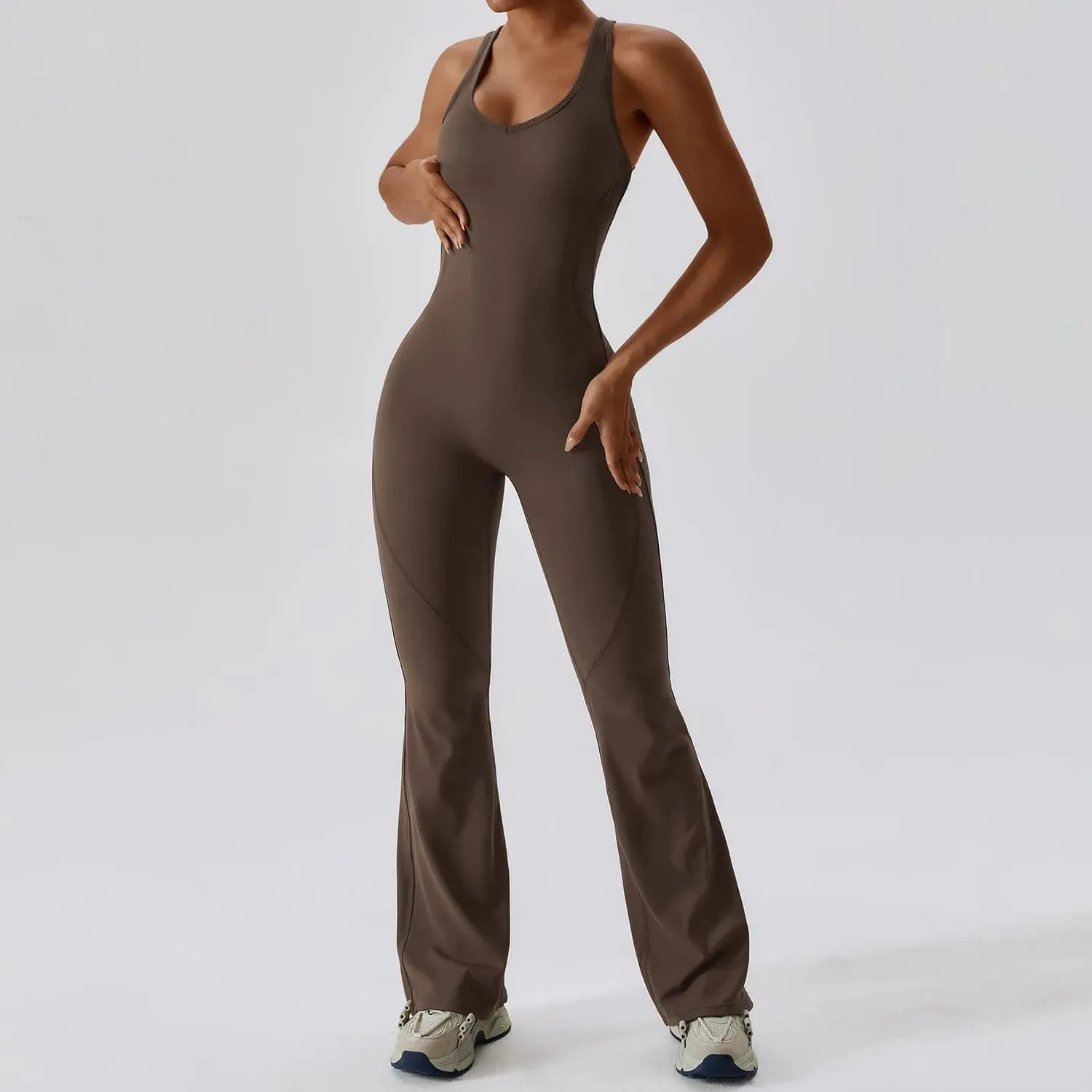 Naked Feeling Yoga Jumpsuit for Women - Anti-Shrink, Breathable, Quick Dry