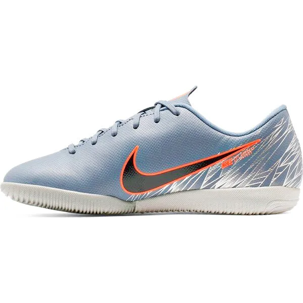 Nike Jr Mercurial Vapor 12 Academy GS IC Indoor Court Soccer Shoes (Armory Blue/Wolf Grey)