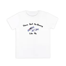 Organic Cotton Toddler Kids T-Shirt - White Bunny Candy