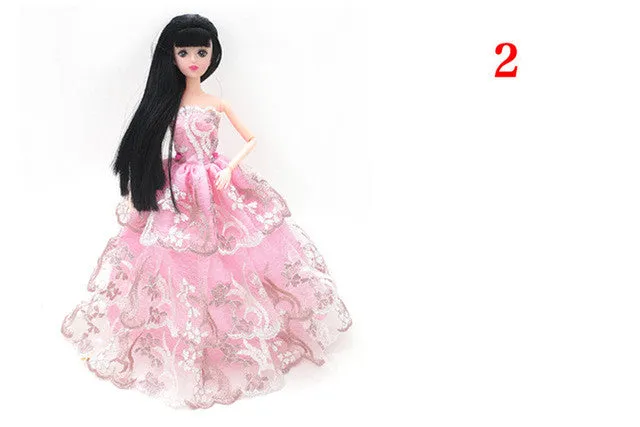 Princess Doll Clothes Dress Fashion Wedding Dress Clothing Evening Gown Clothes Doll Accessories For Toys For Girls