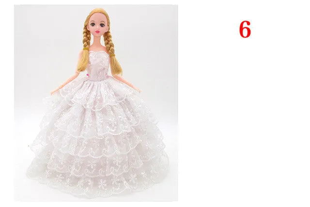 Princess Doll Clothes Dress Fashion Wedding Dress Clothing Evening Gown Clothes Doll Accessories For Toys For Girls