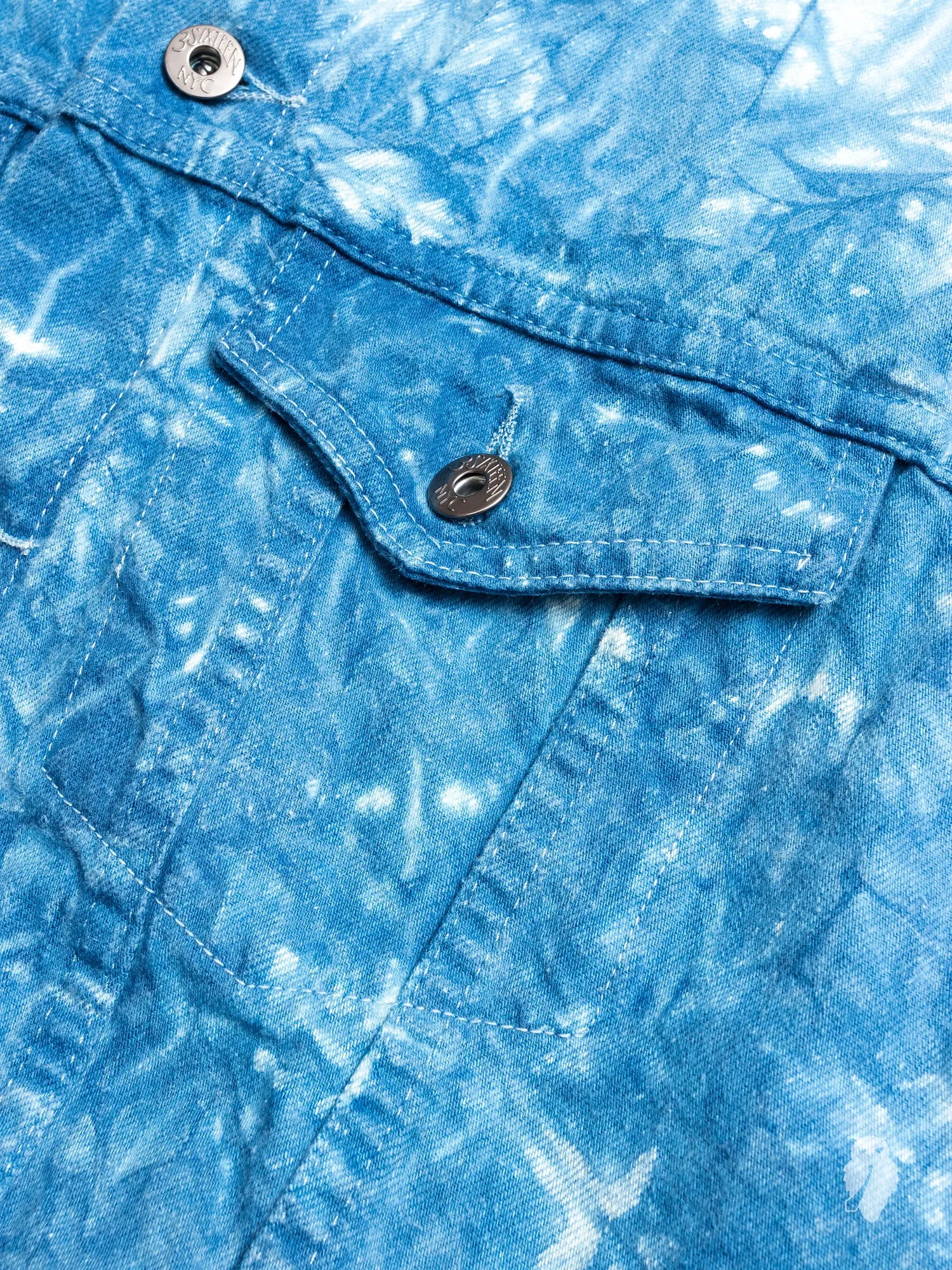 "10th Anniversary" Type-3 Denim Jacket in Indigo Tie-Dye