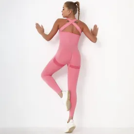 Seamless Yoga Sporty Jumpsuit for Women - Quick-Dry & Flexible