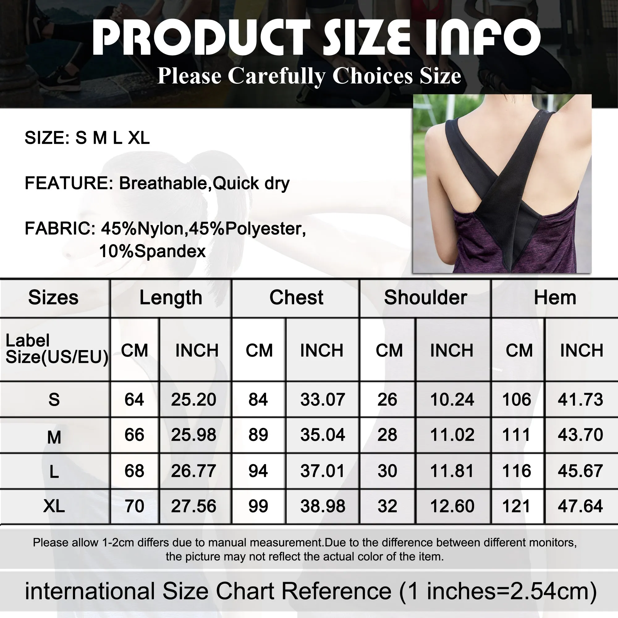 Sidiou Group Anniou Quick Dry Sun Protection Tank Top Women Sports Vest Casual Fitness Workout Training Sleeveless Yoga Vest