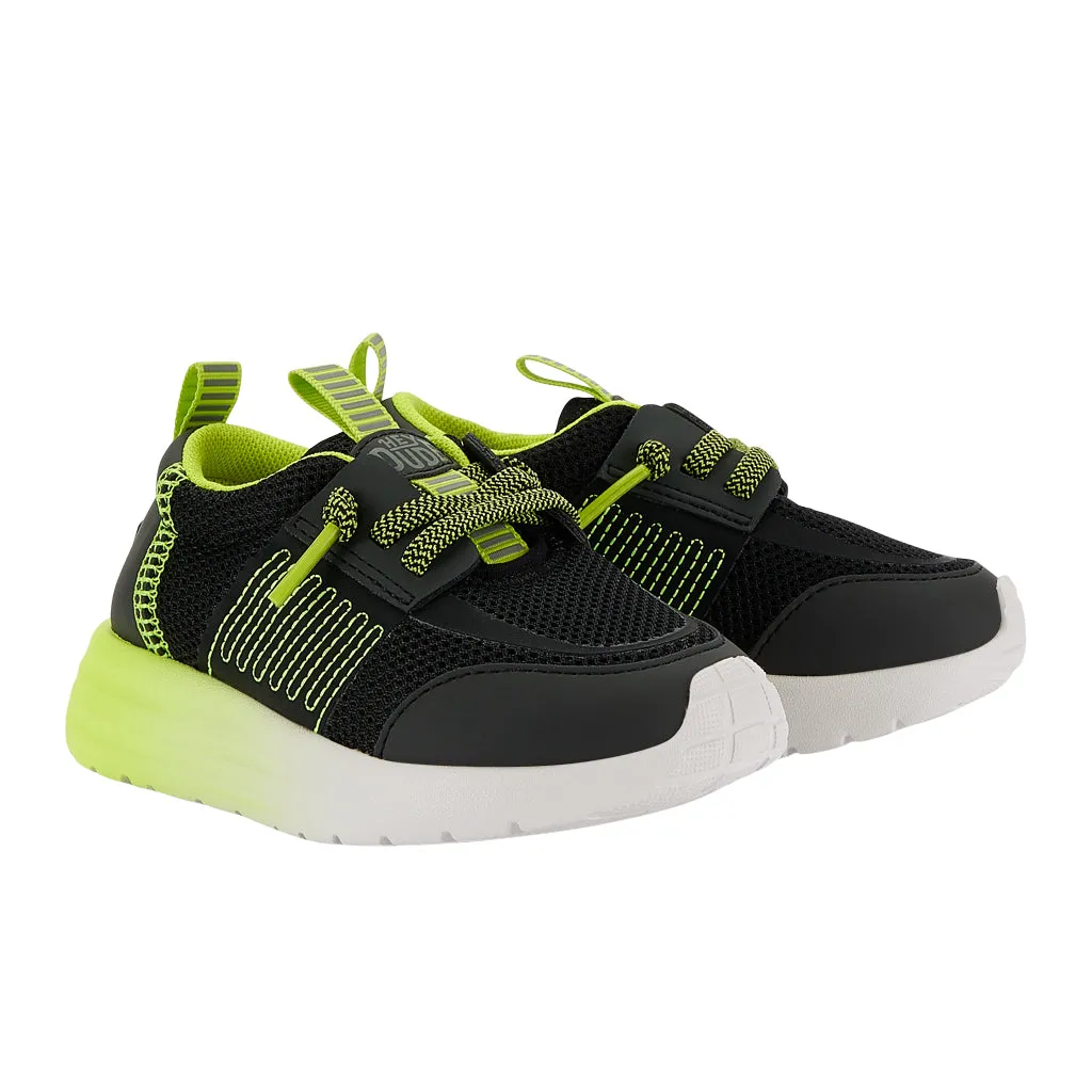 Sirocco Play Toddler Sport Block - Black/Lime Punch