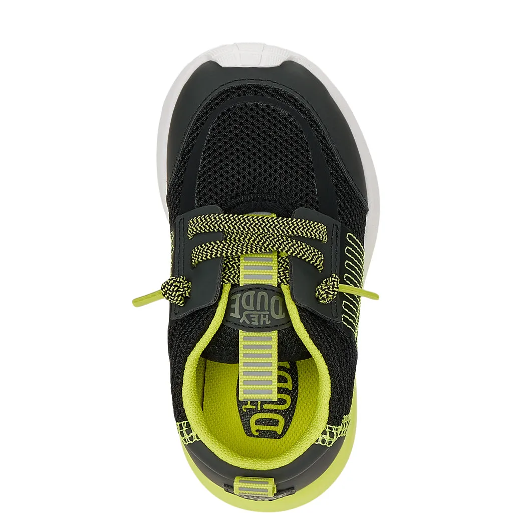 Sirocco Play Toddler Sport Block - Black/Lime Punch