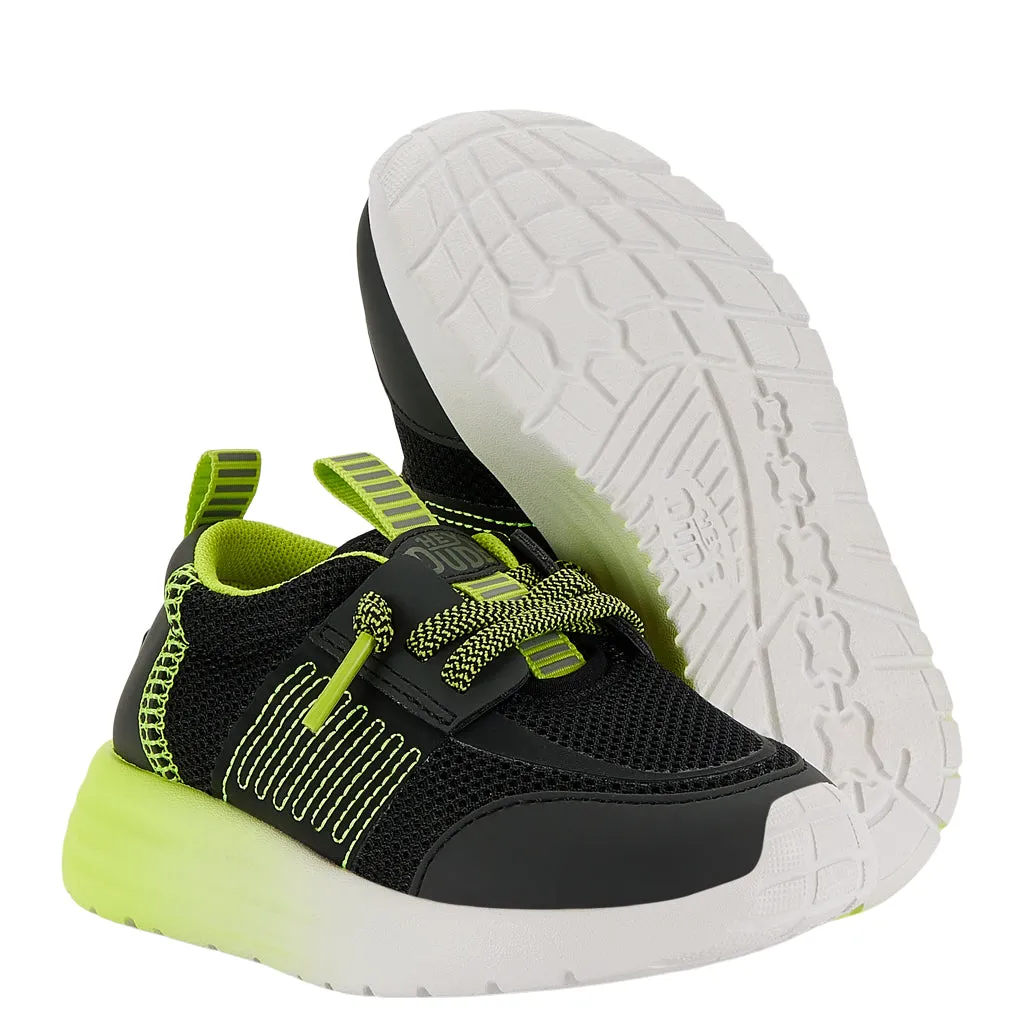 Sirocco Play Toddler Sport Block - Black/Lime Punch