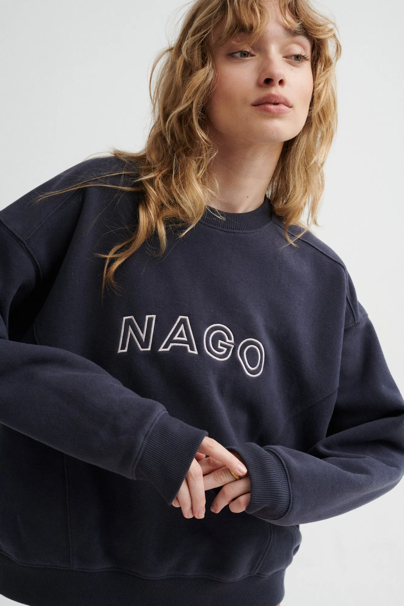 Sweatshirt in organic cotton / 17 / 19 / volcanic sand