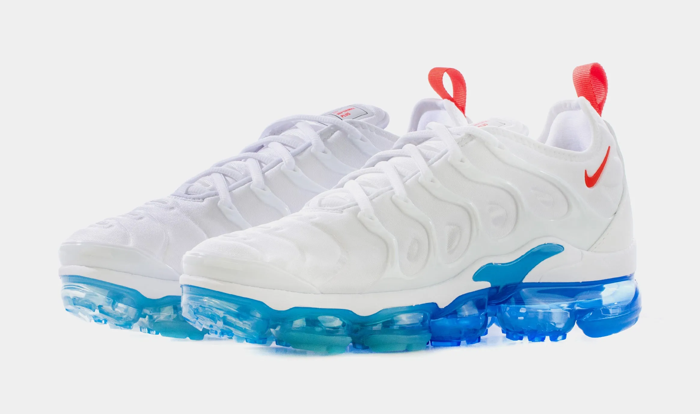 VaporMax Plus Mens Running Shoes (White/Blue)