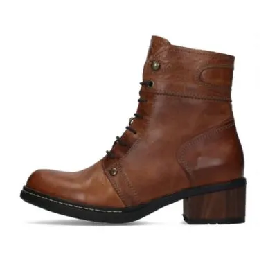 Wolky 1270 Red Deer Cognac Women's Ankle Boots